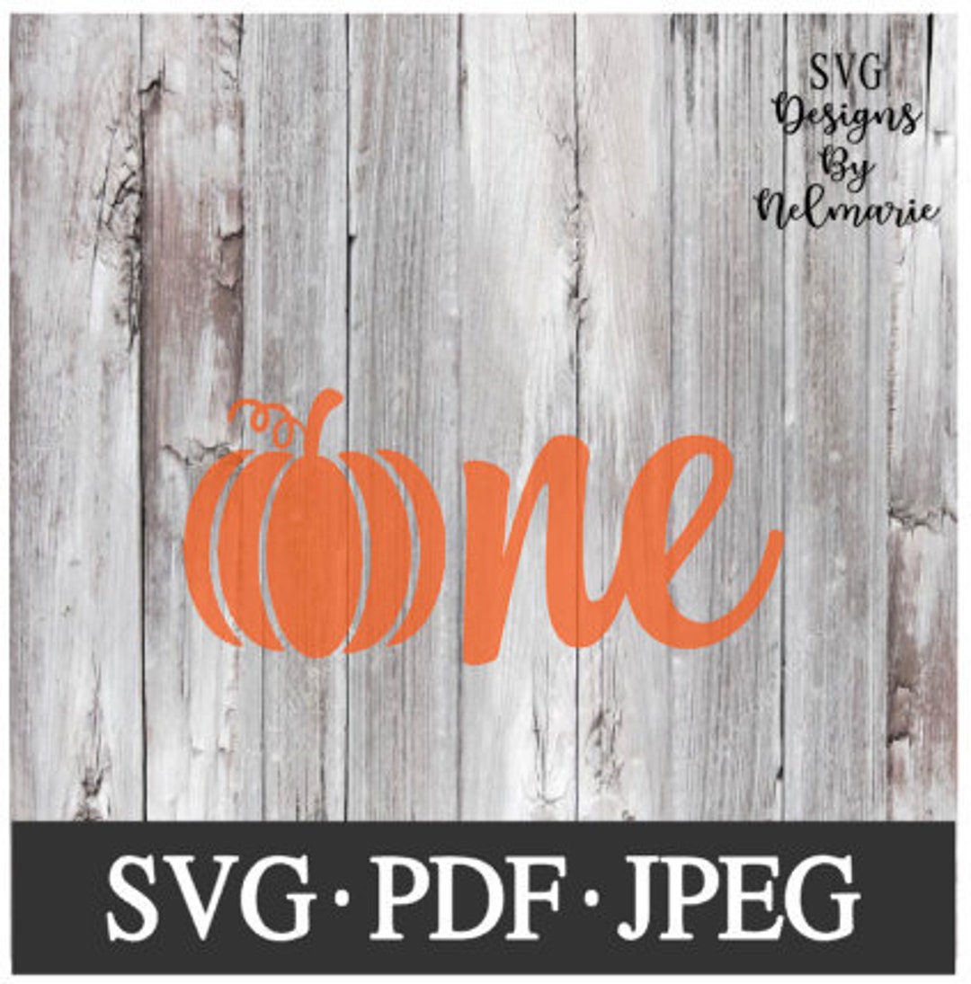 Pumpkin One Svgpumpkin First SVG Cut File Instant Download - Etsy