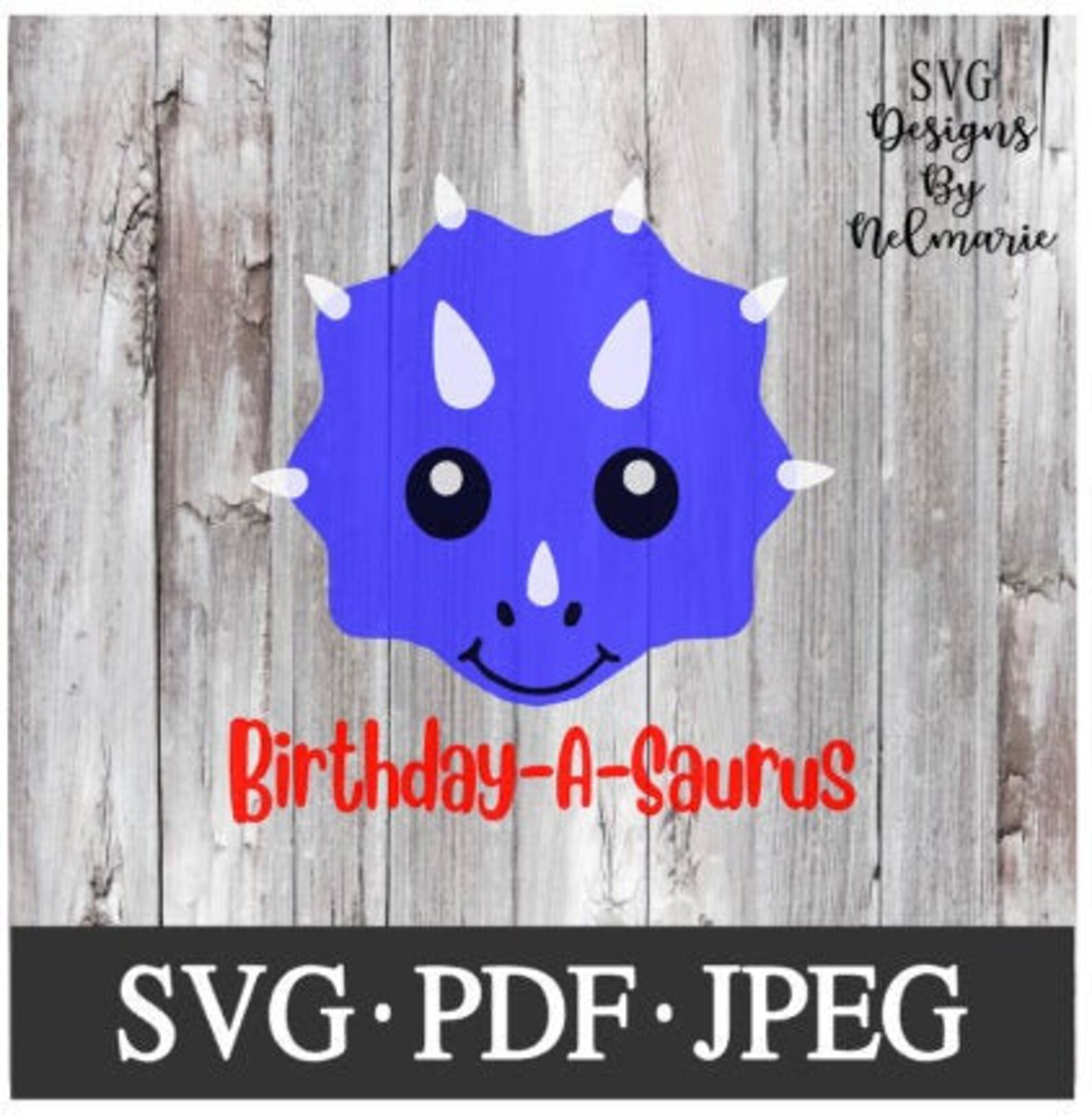 Dinosaur Birthday SVG Birthday a Saurus SVG Cut File - Etsy
