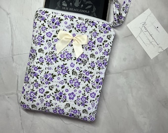 Quilted Bow Kindle Sleeve / Kindle Case.
