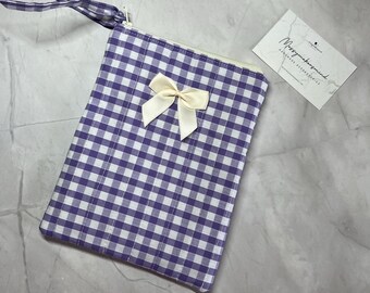 Quilted Bow Kindle Sleeve / Kindle Case.
