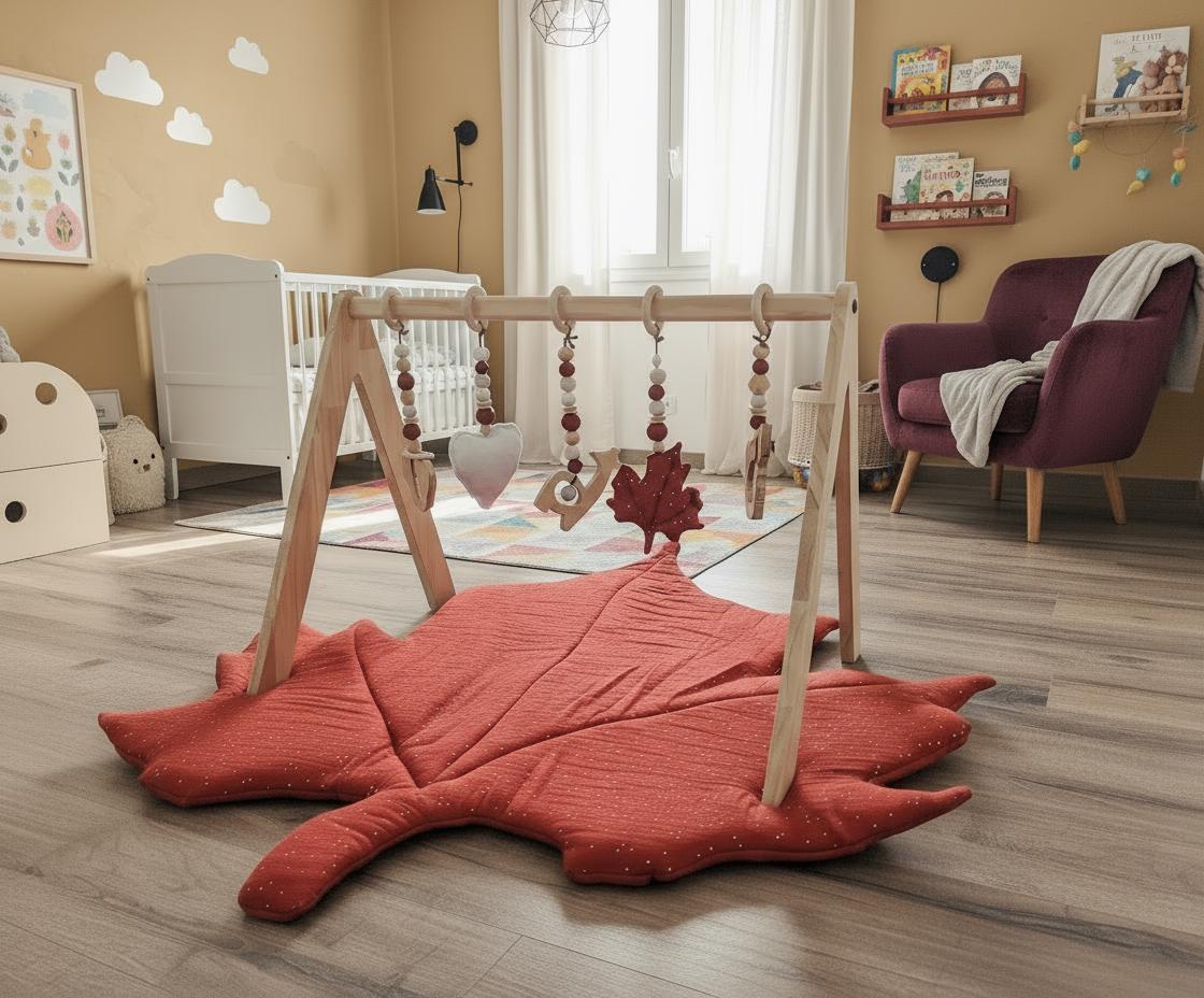 Portique d'éveil en bois , Arche d'éveil en bois