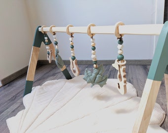 Wooden play gantry, wooden play arch for twins, twins