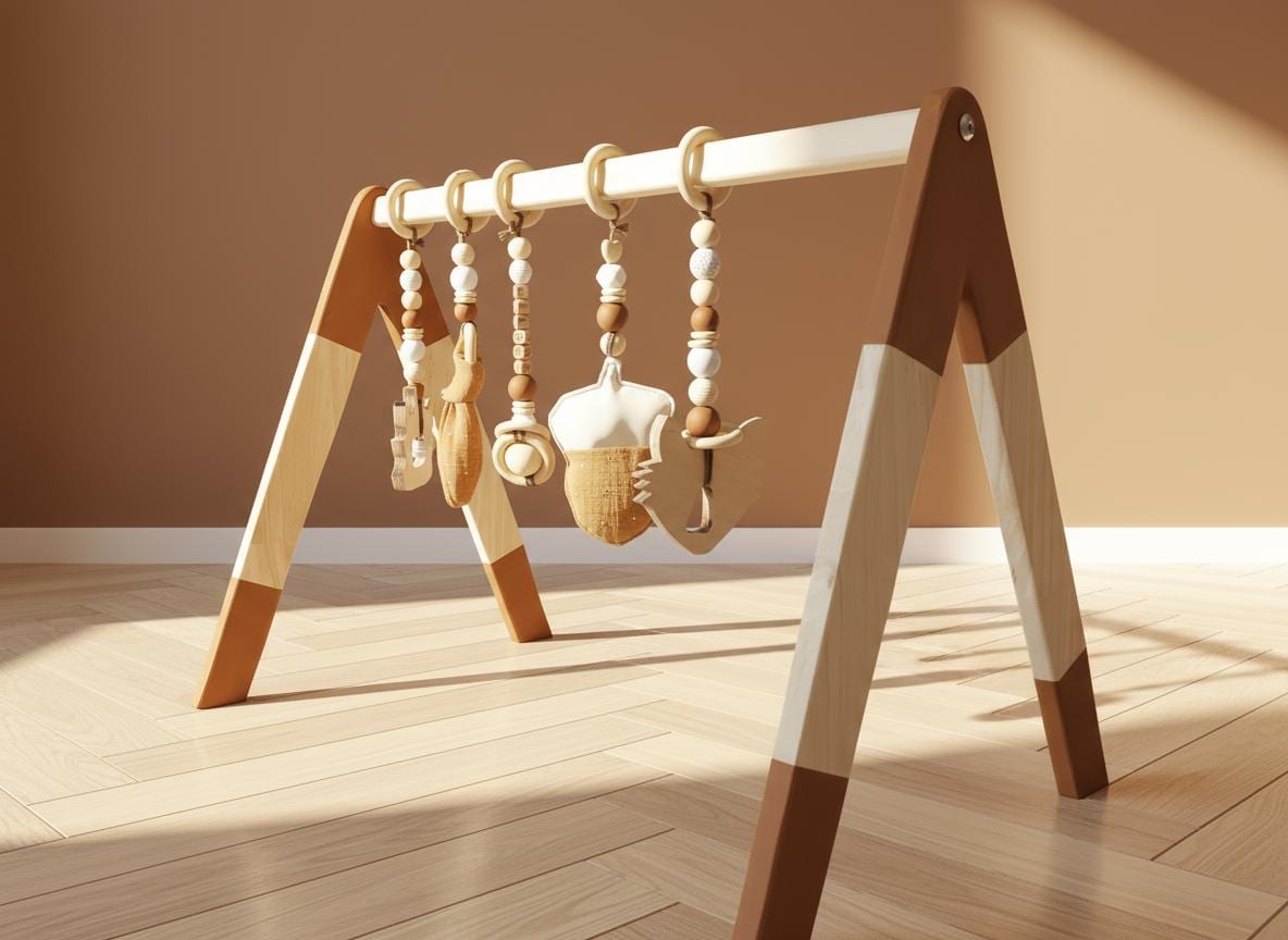 Portique d'éveil en bois , Arche d'éveil en bois