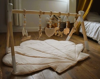 Wooden play gantry, wooden play arch for twins, twins