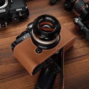 Custodia mezza in pelle Epsom Martinduke per Nikon Zf