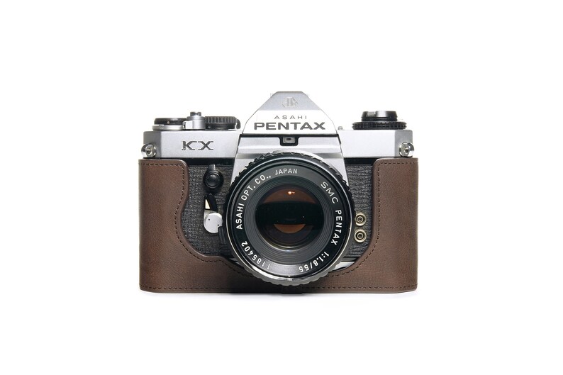 TP ORIG half case for Asahi Pentax KX Coco Brown