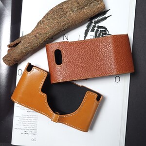 Genuine Leather Half Camera Case Bag Cover For Bessa R2 R2M R3M