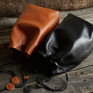 Bolsa de cuero de yak para cámara
