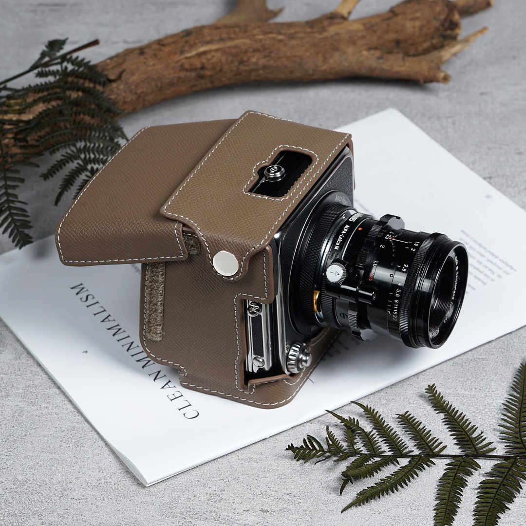 Sacoche Souple En Toile Pour Objectif Hasselblad, 13cm, Fabrication Suédoise, Bleu
