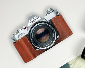 Vintage Canon AE-1 SLR Film Camera W/ Canon FD 50mm F1.8 Lens, Rmc 