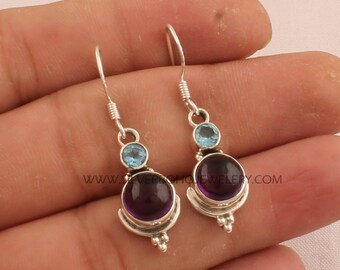 Composite Turquoise+Citrine Gemstone Handicraft Earring Cabochon /& Cut Stone/'s Boho Earring Antique Silver Combo Earring Etsy Cyber-2019