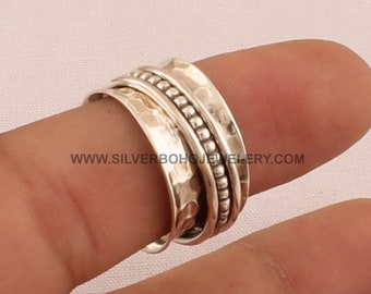 Details about / Solid 925 Sterling Silver Spinner Ring Handmade Woman Gift Ring All Size S124