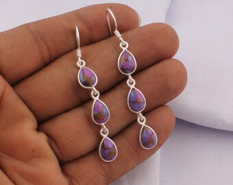 Composite Turquoise+Citrine Gemstone Handicraft Earring Cabochon /& Cut Stone/'s Boho Earring Antique Silver Combo Earring Etsy Cyber-2019