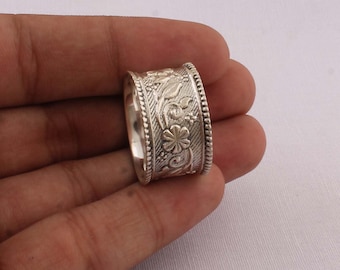 Statement Ring Unique Silver Ring Snake Ring Solid Silver Ring Large Silver Ring Massive Ring Silver Artisan Ring Raw Silver Ring