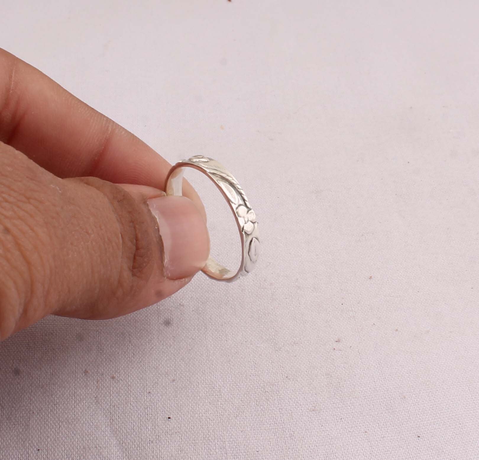 Mittelfinger Ring 925Sterling MassivSilber Ring Band Ring Etsy