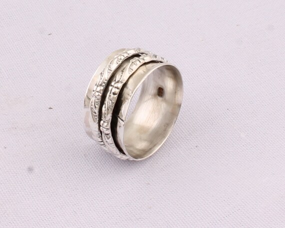 Thumb Ring 925-Sterling Silver Ring,Antique Silver Ring,Handicraft Boho Ring,Spinner Ring Gift For Her,Wedding Ring Etsy Cyber-2019