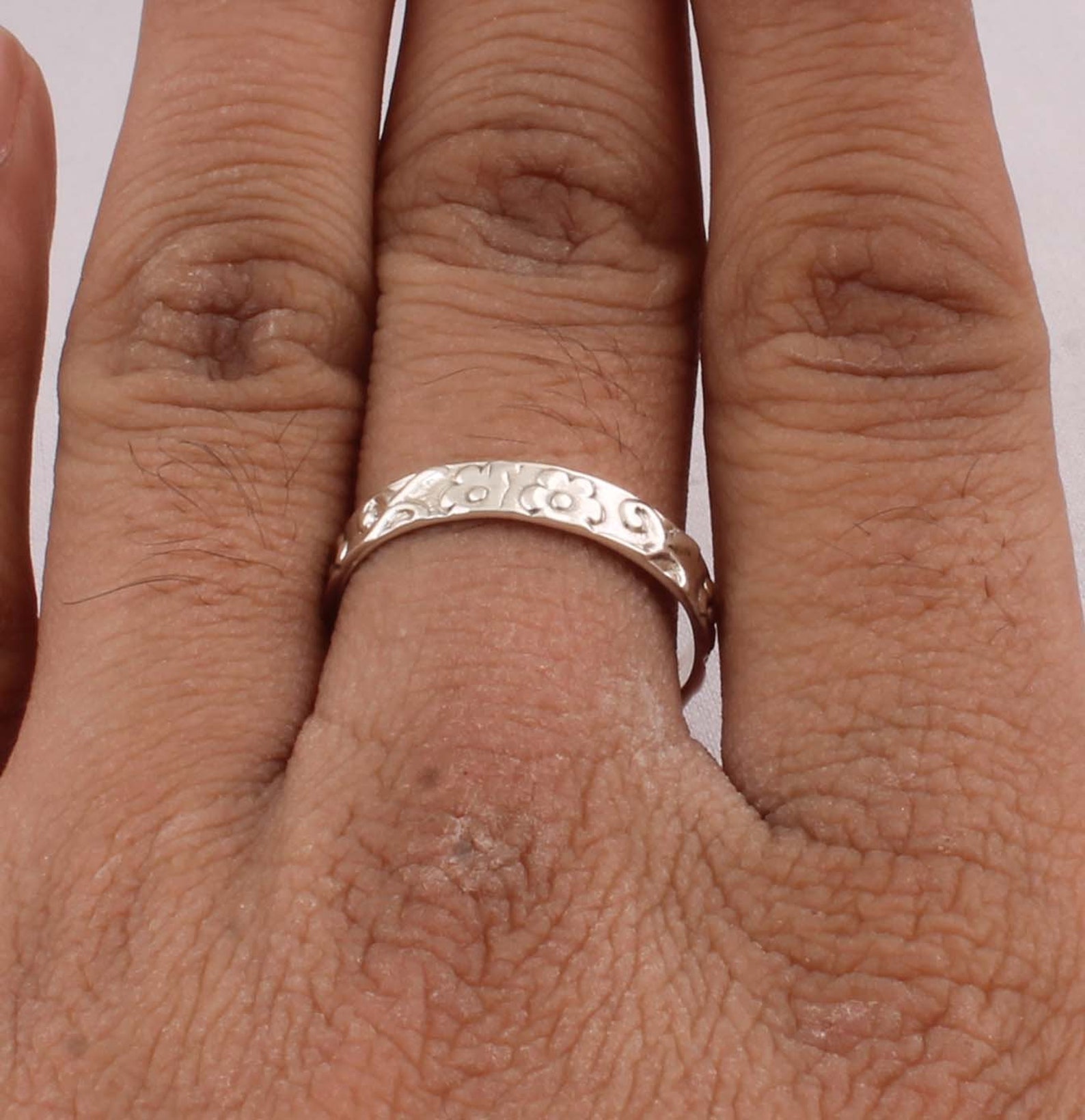 Mittelfinger Ring 925Sterling solid Silber Ring Band Ring Etsy