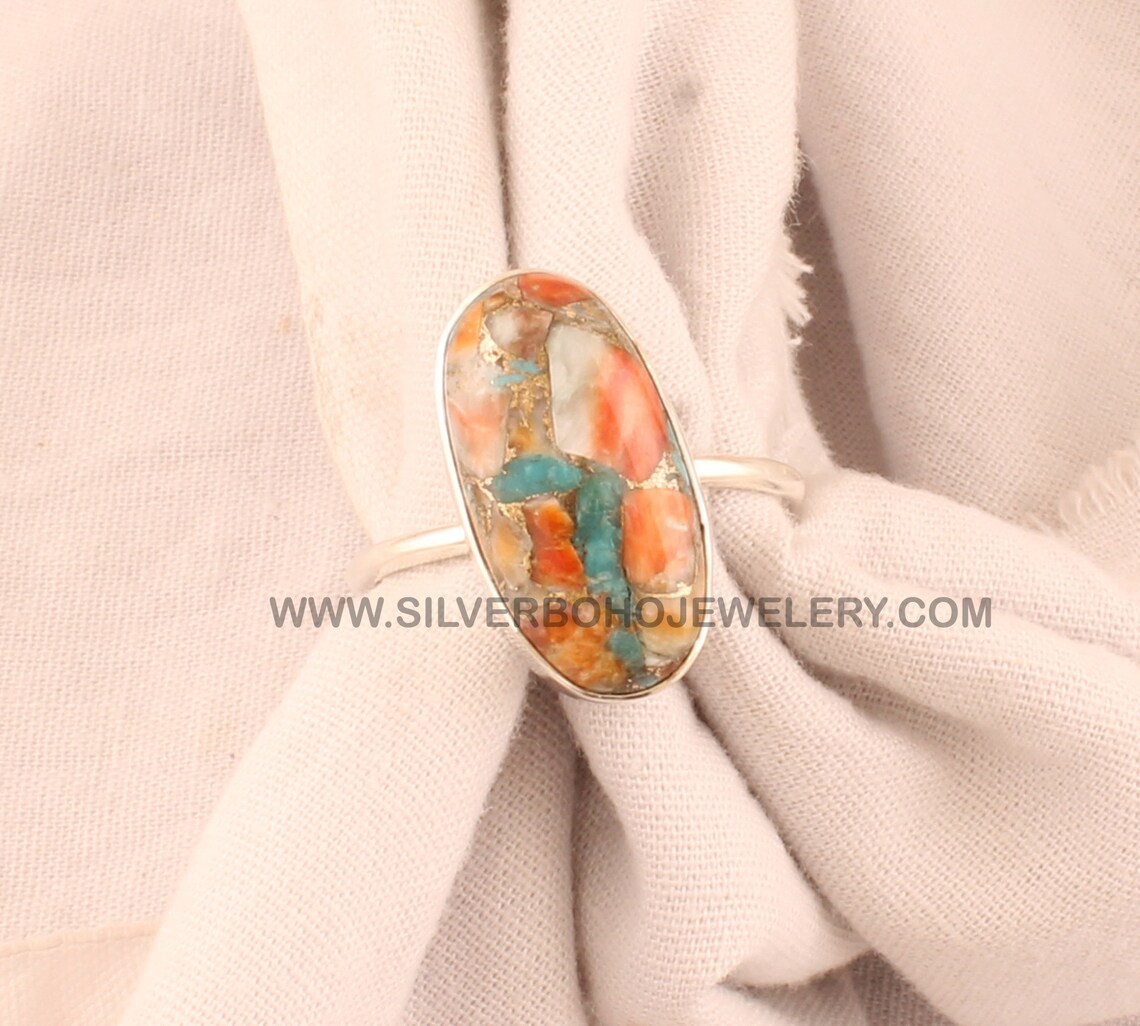 Handmade Oval Gemstone Ring For Wedding Anniversary Gift Etsy