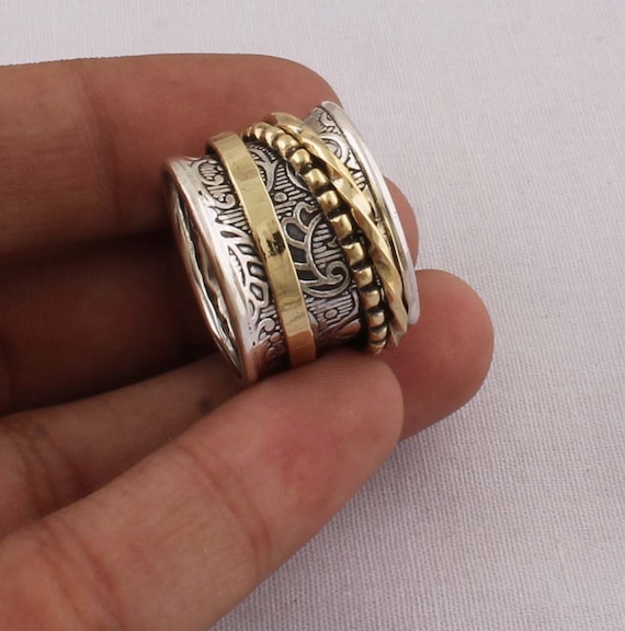 Thumb Ring 925-Antique Silver Ring,Sterling Silver Ring,Handcrafted Boho Ring,Plain Silver Ring,Wedding Ring Gift For Her Gift Item Ring