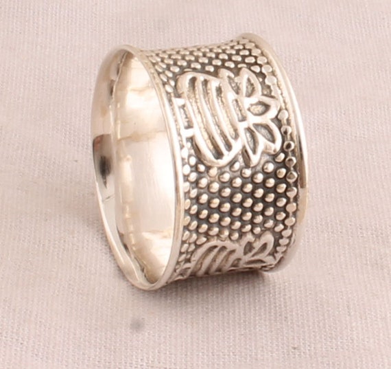 Thumb Ring 925-Antique Silver Ring,Sterling Silver Ring,Handcrafted Boho Ring,Plain Silver Ring,Wedding Ring Gift For Her Gift Item Ring