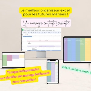 French Wedding Planner Google Sheet | Wedding Budget | Wedding To Do List | ADHD Friendly | Wedding Seating Plan | French