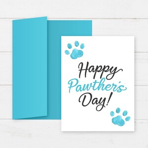 Happy Pawther&#39;s Day | Card for dog dad | from the dog | Dog Father&#39;s Day