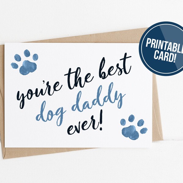 Dog Fathers Day Card - Etsy