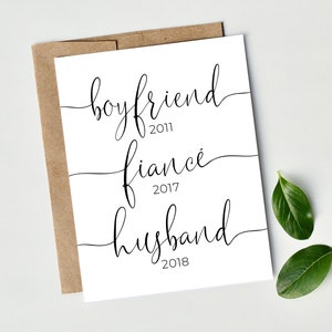 Custom Pregnancy Announcement Card for Husband, Pregnancy card to husband, Personalized baby reveal, Greeting Card for New Father, new dad