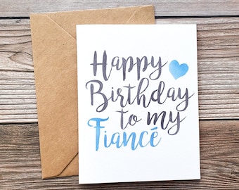 Fiancé Birthday Card | Happy Birthday to my Fiance