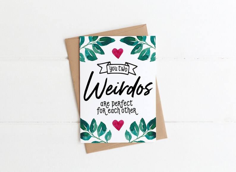 COUPLES GIFT You Two Weirdos are Perfect For Each Other Etsy