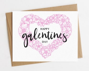 Galentines Day Card Set, Recycled Greeting Cards, Valentines Day Card Pack, gift for friends