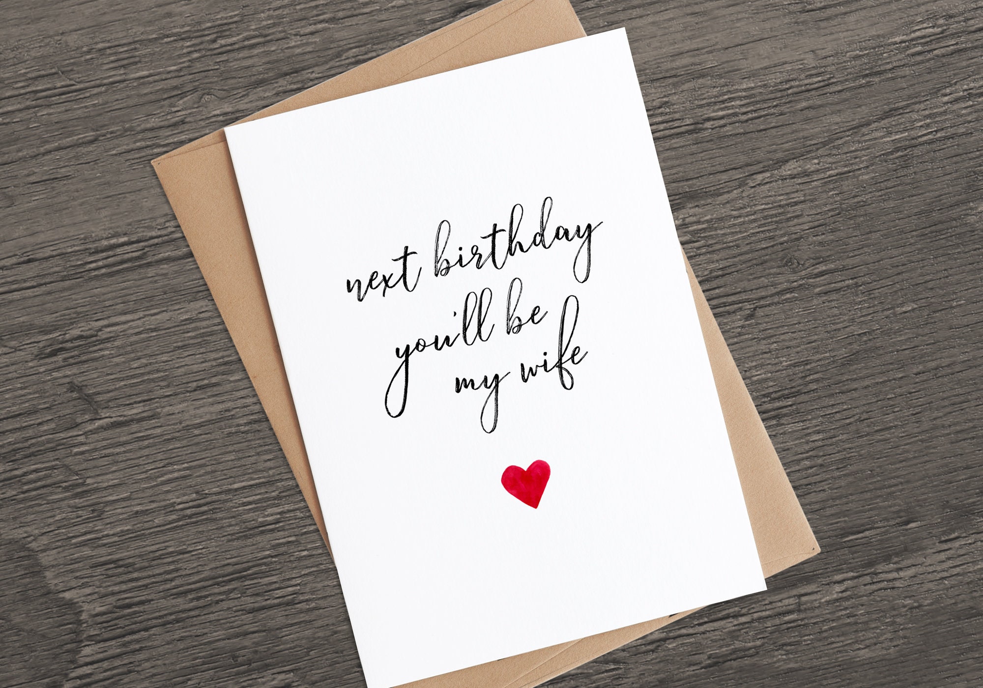 PRINTABLE FIANCE BIRTHDAY Card Next Birthday You'll Be My | Etsy
