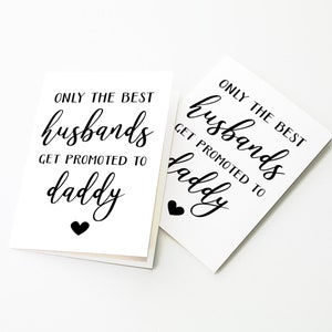 PRINTABLE Pregnancy Announcement to Husband, Downloadable Greeting Card ...