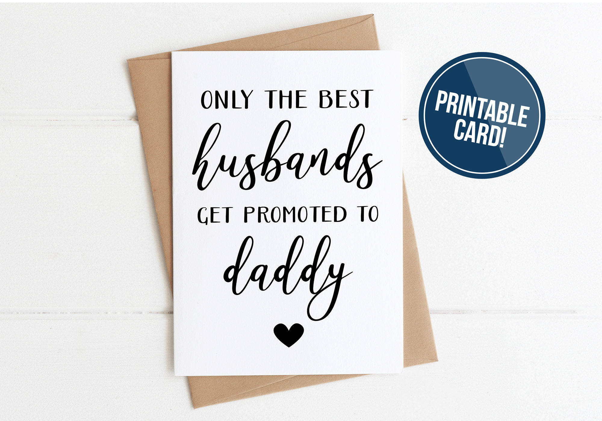 PRINTABLE Pregnancy Announcement to Husband Downloadable | Etsy
