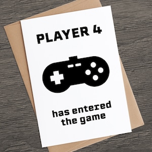 PRINTABLE Gamer Pregnancy Announcement Card for Husband - Etsy