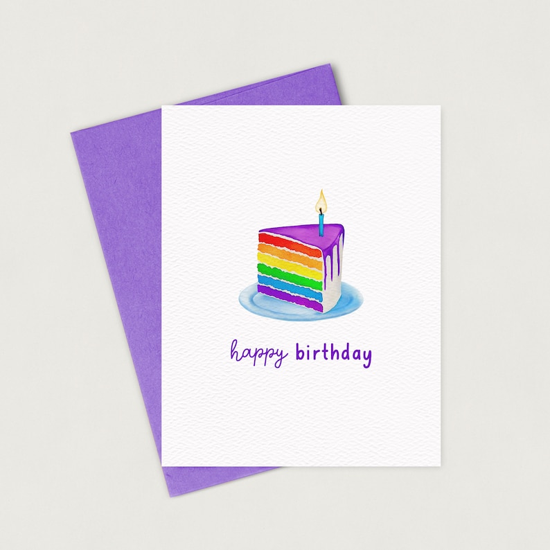 Birthday Card Pack | Cake Cards | Happy Birthday Card Set | Blank Inside image 4