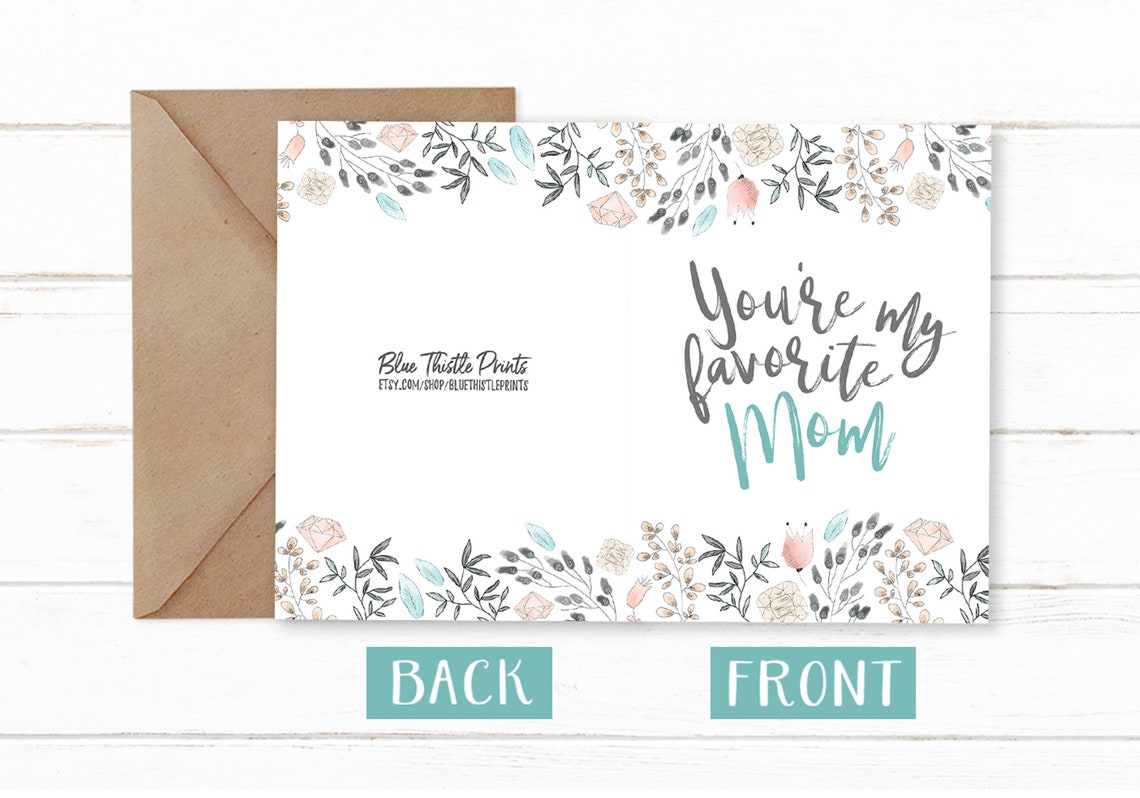 Printable Funny Mom Birthday Card Happy Birthday Mother - Etsy