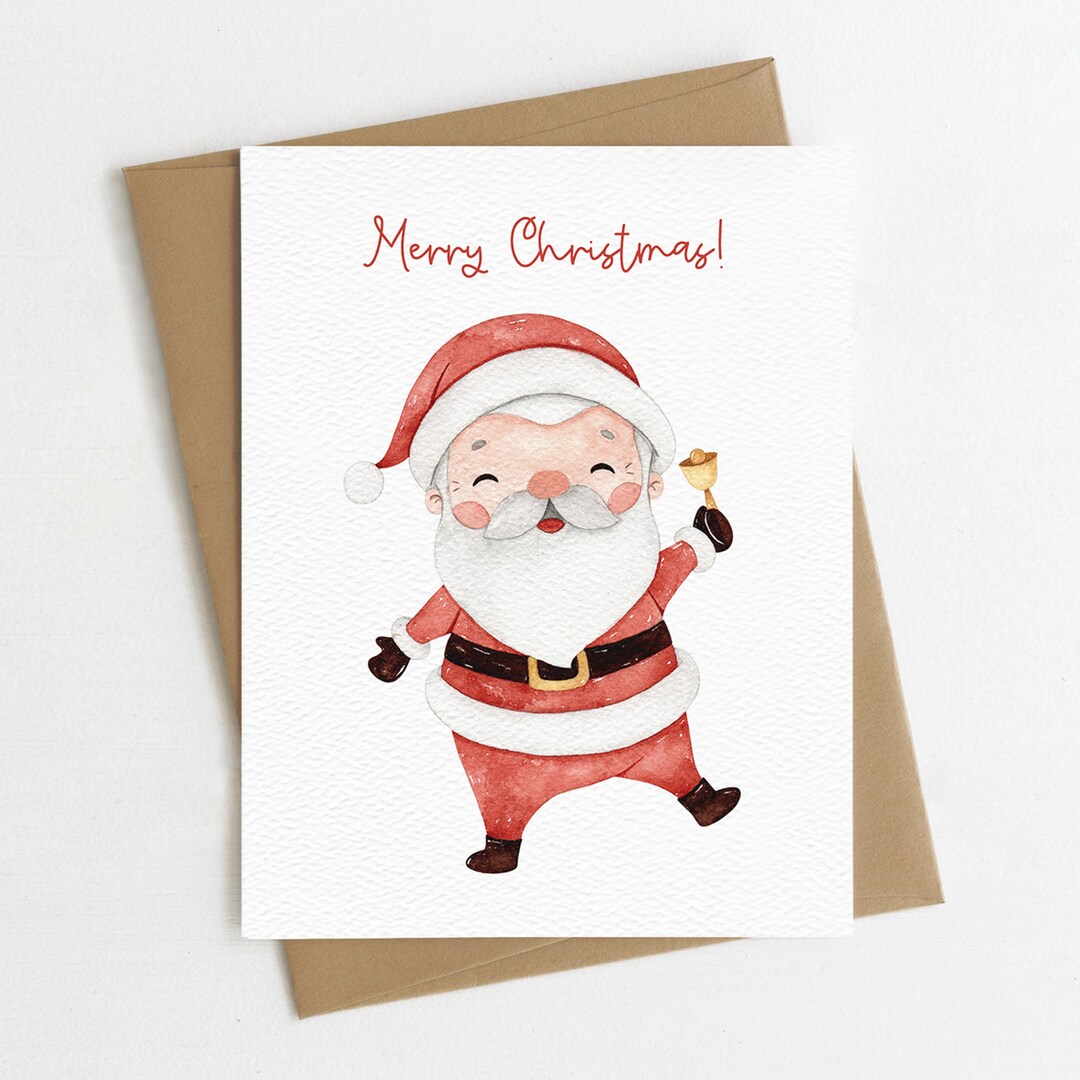 Merry Christmas Card | Eco Friendly Christmas Card or Card Set