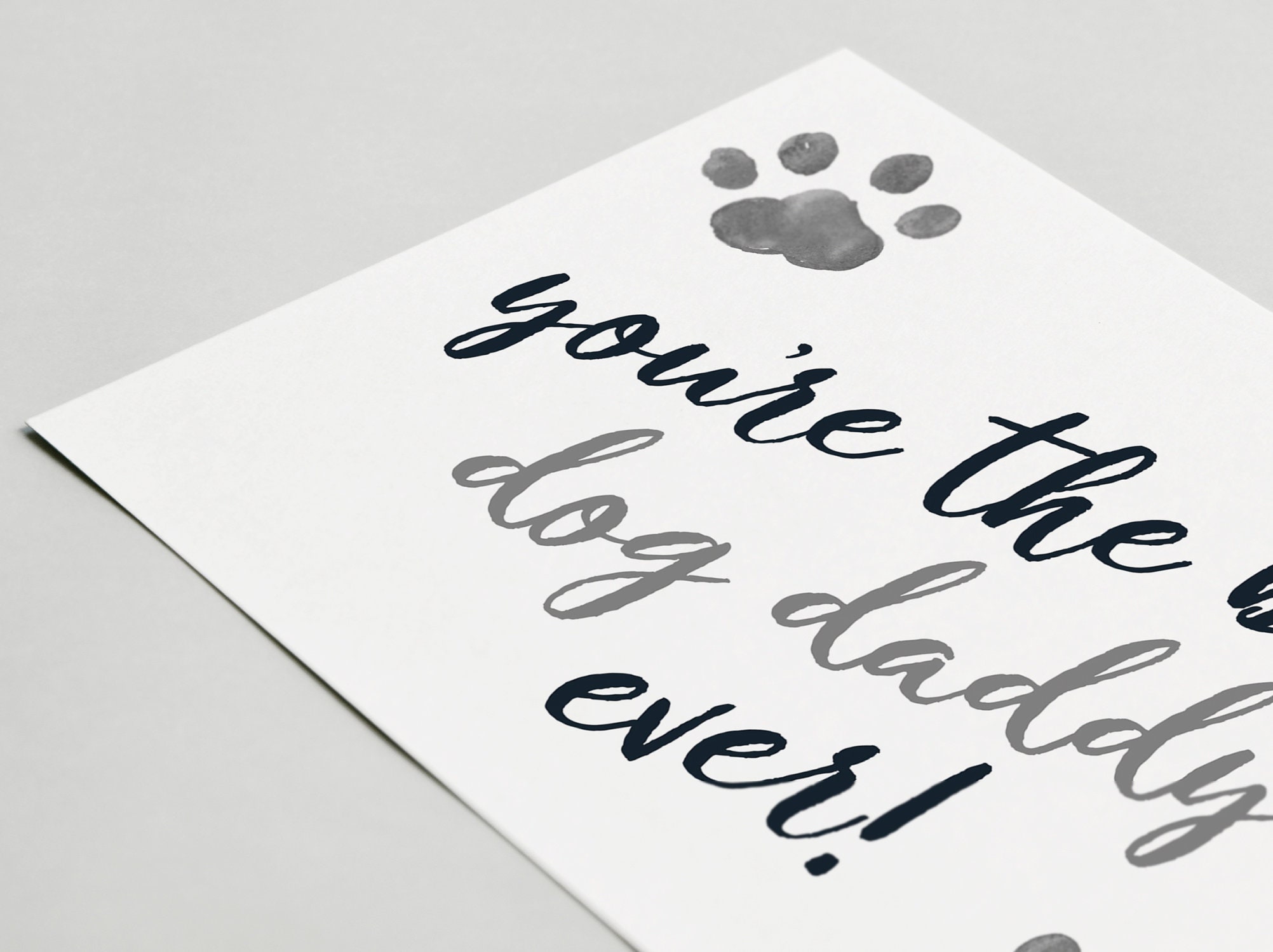 PRINTABLE Dog Dad Card From the Dog Father's Day | Etsy