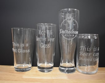 Drinking glasses for any occasion, Company Logo, Personalized for Friend, co workers or just for you.