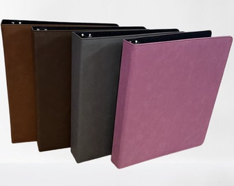 3 Ring Binder, for personal, Business, School, on a Leatherette Binder