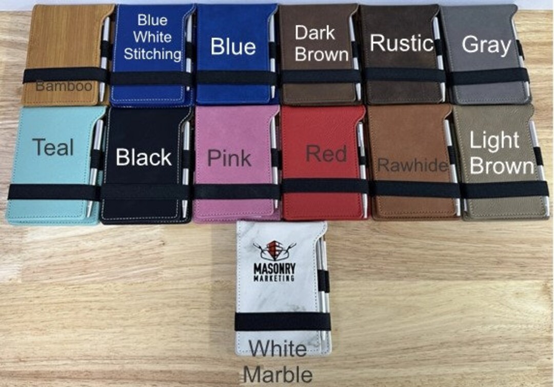 Pocket notepad with pen perfect for a gift business give away or just