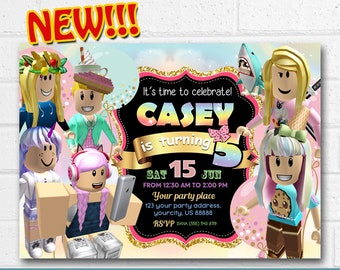 Gamer Girl Invite Etsy - 