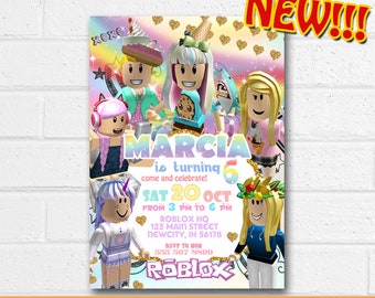 Gamer Girl Invite Etsy - 