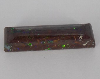 Pink Green and Blue Opal. A Polar Bear Picture Stone 46.35 Carat Natural Polished Solid Boulder Opal From Quilpie Queensland Australia