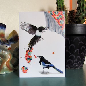 Twa Magpies - Carte de voeux