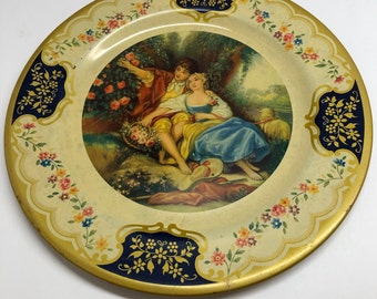 Vintage BARET WARE Tin PLATE-Anemones-Decorative Old Metal Art-1950/'s Metalware-England-Shabby Home Decor-Flowers-Orphaned Treasure-T011121I