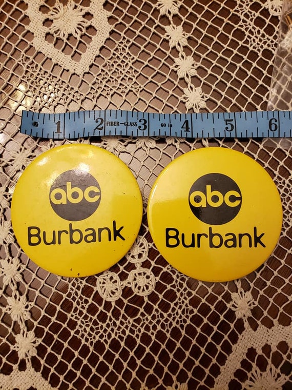 ABC Studios Badges (two) from 1980's