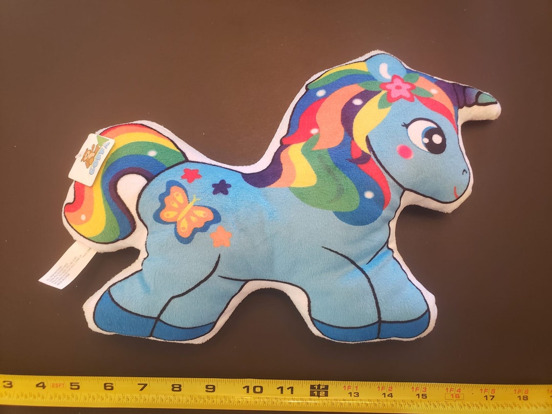 Unicorn Goffa Plush Rainbow With Butterflies Small Size Plush NEW With Tags Etsy Canada