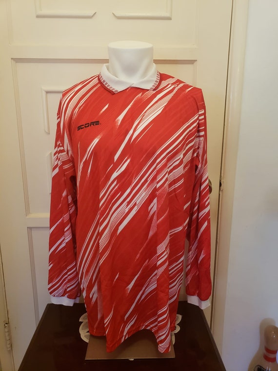 Vintage Score Soccer Goalkeeper Jersey Red XXL